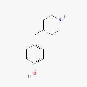 molecular formula C12H17NO B1611844 4-(哌啶-4-基甲基)苯酚 CAS No. 66414-17-3