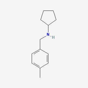 molecular formula C13H20ClN B1611846 N-(4-甲基苄基)环戊胺 CAS No. 70000-57-6