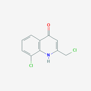 molecular formula C10H7Cl2NO B1611847 8-Chloro-2-(chloromethyl)-4(1H)-quinolinone CAS No. 946692-43-9