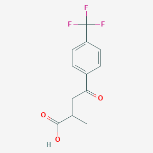 molecular formula C12H11F3O3 B1611852 2-甲基-4-氧代-4-[4-(三氟甲基)苯基]丁酸 CAS No. 75380-98-2