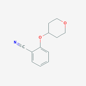 molecular formula C12H13NO2 B1611857 2-(Tetrahydropyran-4-yloxy)benzonitrile CAS No. 898289-37-7