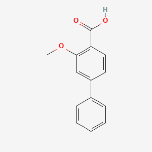 molecular formula C14H12O3 B1611860 2-Methoxy-4-phenylbenzoic acid CAS No. 175153-18-1