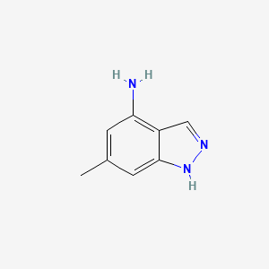 molecular formula C8H9N3 B1611868 6-Methyl-1H-indazol-4-amine CAS No. 90764-89-9