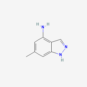 molecular formula C8H9N3 B1611868 6-甲基-1H-吲唑-4-胺 CAS No. 90764-89-9