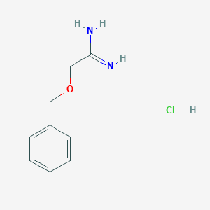 molecular formula C9H13ClN2O B1611871 2-(Benzyloxy)acetimidamide hydrochloride CAS No. 22018-43-5