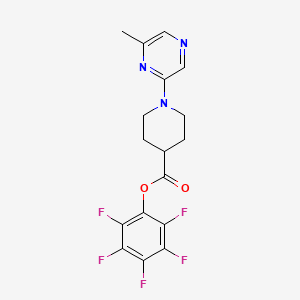 molecular formula C17H14F5N3O2 B1611877 Pentafluorophenyl 1-(6-methylpyrazin-2-yl)piperidine-4-carboxylate CAS No. 898289-56-0