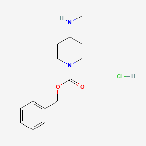 molecular formula C14H21ClN2O2 B1611879 Benzyl 4-(methylamino)piperidine-1-carboxylate hydrochloride CAS No. 1073635-69-4