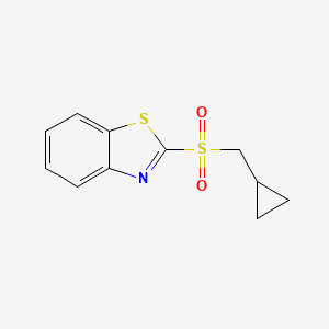 molecular formula C11H11NO2S2 B1611880 2-(Cyclopropylmethylsulfonyl)benzo[D]thiazole CAS No. 210704-81-7