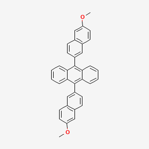molecular formula C36H26O2 B1611882 9,10-Bis(6-methoxynaphthalen-2-YL)anthracene CAS No. 235099-48-6
