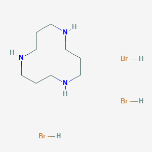 molecular formula C9H24Br3N3 B1611890 1,5,9-Triazacyclododecane trihydrobromide CAS No. 35980-62-2