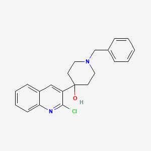 molecular formula C21H21ClN2O B1611892 1-Benzyl-4-(2-chloroquinolin-3-yl)piperidin-4-ol CAS No. 783368-13-8