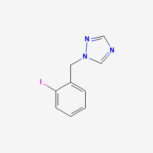 molecular formula C9H8IN3 B1611894 1-(2-碘苄基)-1H-1,2,4-三唑 CAS No. 876316-31-3