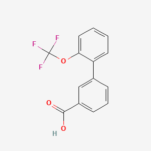 molecular formula C14H9F3O3 B1611912 2'-(Trifluoromethoxy)biphenyl-3-carboxylic acid CAS No. 765276-04-8