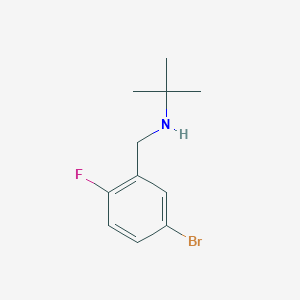 molecular formula C11H15BrFN B1611913 4-溴-2-(叔丁基氨甲基)-1-氟苯 CAS No. 926245-29-6