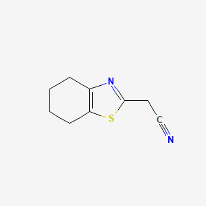 molecular formula C9H10N2S B1611927 (4,5,6,7-Tetrahydro-benzothiazol-2-yl)-acetonitrile CAS No. 497933-46-7