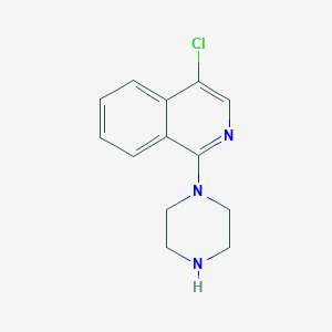 molecular formula C13H14ClN3 B1611929 4-Chloro-1-(piperazin-1-yl)isoquinoline CAS No. 401567-94-0