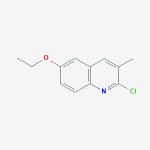 molecular formula C12H12ClNO B1611933 2-Chloro-6-ethoxy-3-methylquinoline CAS No. 948291-66-5
