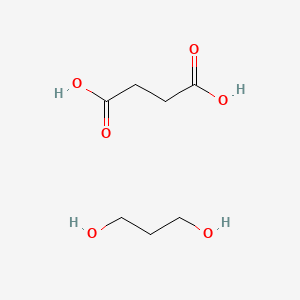 molecular formula C7H14O6 B1611942 Butanedioic acid;propane-1,3-diol CAS No. 28158-21-6
