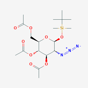 molecular formula C18H31N3O8Si B1611945 3,4,6-三-O-乙酰基-2-叠氮化物-1-O-[叔丁基(二甲基)甲硅烷基]-2-脱氧-β-D-吡喃葡萄糖 CAS No. 99049-65-7