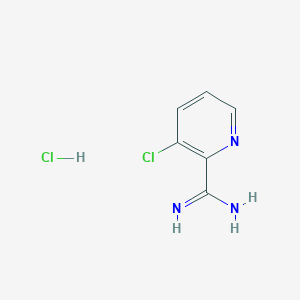 molecular formula C6H7Cl2N3 B1611953 3-Chloropicolinimidamide hydrochloride CAS No. 1179360-43-0