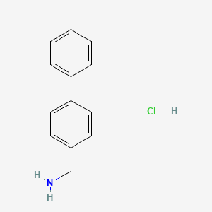 molecular formula C13H14ClN B1611957 C-Biphenyl-4-yl-methylamine hydrochloride CAS No. 238428-24-5