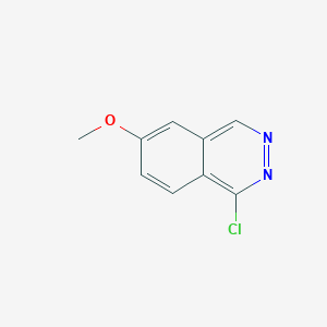 molecular formula C9H7ClN2O B1611960 1-氯-6-甲氧基酞嗪 CAS No. 256443-70-6