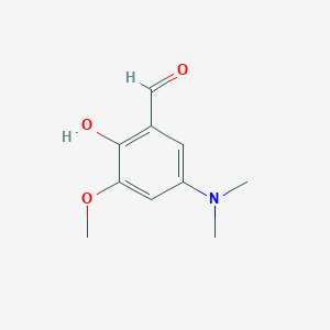 molecular formula C10H13NO3 B1611990 5-Dimethylamino-2-hydroxy-3-methoxybenzaldehyde CAS No. 262614-68-6
