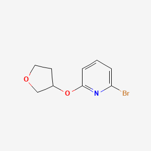 B1611991 2-Bromo-6-[(oxolan-3-yl)oxy]pyridine CAS No. 478366-27-7