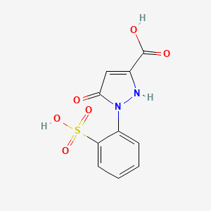 B1611996 5-Oxo-1-(2-sulfophenyl)-2,5-dihydro-1H-pyrazole-3-carboxylic acid CAS No. 6402-05-7