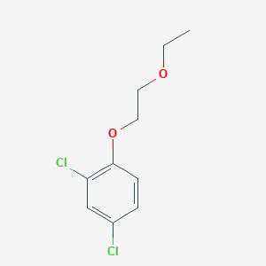 molecular formula C10H12Cl2O2 B161201 Ethane, 1-(2,4-dichlorophenoxy)-2-ethoxy- CAS No. 10140-84-8