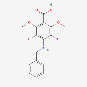 B1612011 4-(Benzylamino)-3,5-difluoro-2,6-dimethoxybenzoic acid CAS No. 651734-52-0
