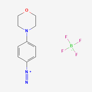 molecular formula C10H12BF4N3O B1612019 Benzenediazonium, 4-(4-morpholinyl)-, tetrafluoroborate(1-) CAS No. 2248-34-2