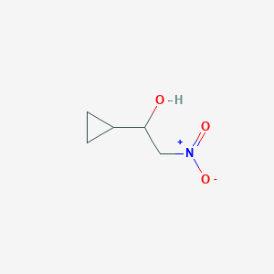 molecular formula C5H9NO3 B1612028 1-Cyclopropyl-2-nitroethanol CAS No. 54120-03-5
