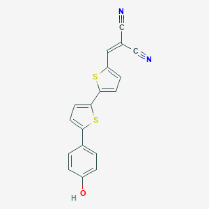 molecular formula C18H10N2OS2 B161205 2-((5'-(4-羟基苯基)-2,2'-联噻吩-5-基)亚甲基)丙二腈 CAS No. 868592-56-7