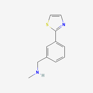 B1612052 N-methyl-3-(1,3-thiazol-2-yl)benzylamine CAS No. 892501-89-2