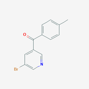 molecular formula C13H10BrNO B161207 3-溴-5-(4-甲基苯甲酰)吡啶 CAS No. 337932-29-3