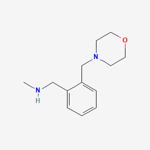 molecular formula C13H20N2O B1612079 N-methyl-N-[2-(morpholin-4-ylmethyl)benzyl]amine CAS No. 871825-58-0