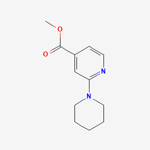 molecular formula C12H16N2O2 B1612080 Methyl 2-(piperidin-1-yl)pyridine-4-carboxylate CAS No. 888070-05-1