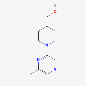 molecular formula C11H17N3O B1612083 [1-(6-Methylpyrazin-2-yl)piperidin-4-yl]methanol CAS No. 886851-59-8