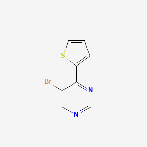 molecular formula C8H5BrN2S B1612086 5-Bromo-4-(thiophen-2-yl)pyrimidine CAS No. 5162-74-3