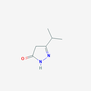 molecular formula C6H10N2O B1612096 3-isopropyl-1H-pyrazol-5(4H)-one CAS No. 29211-67-4
