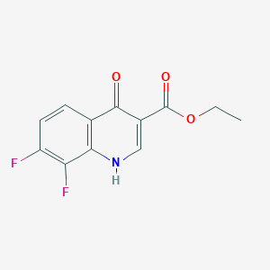 molecular formula C12H9F2NO3 B1612100 Ethyl 7,8-difluoro-4-oxo-1,4-dihydroquinoline-3-carboxylate CAS No. 228728-81-2