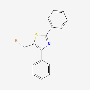 molecular formula C16H12BrNS B1612101 5-(Bromomethyl)-2,4-diphenyl-1,3-thiazole CAS No. 876316-44-8
