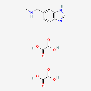 molecular formula C13H15N3O8 B1612103 N-methyl-(1H-benzimidazol-5-ylmethyl)amine dioxalate CAS No. 910036-85-0