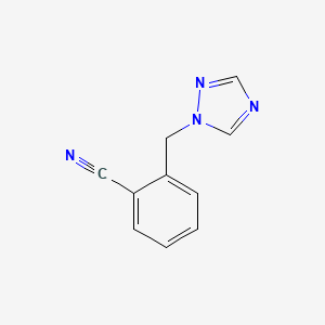 molecular formula C10H8N4 B1612104 2-(1H-1,2,4-triazol-1-ylmethyl)benzonitrile CAS No. 876316-41-5