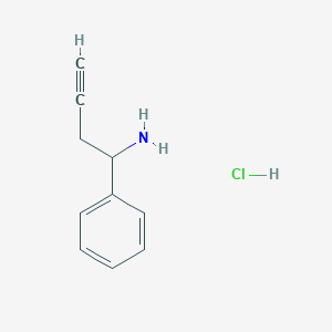 molecular formula C10H12ClN B1612112 1-苯基丁-3-炔-1-胺盐酸盐 CAS No. 1177093-09-2