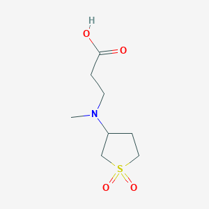 molecular formula C8H15NO4S B1612146 N-(1,1-Dioxidotetrahydro-3-thienyl)-N-methyl-beta-alanine CAS No. 893729-47-0