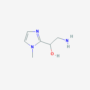 molecular formula C6H11N3O B1612153 2-amino-1-(1-methyl-1H-imidazol-2-yl)ethanol CAS No. 886496-98-6