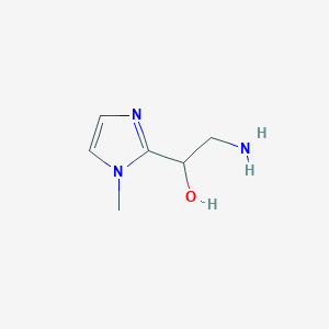 molecular formula C6H11N3O B1612153 2-氨基-1-(1-甲基-1H-咪唑-2-基)乙醇 CAS No. 886496-98-6