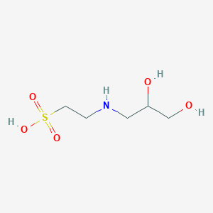 molecular formula C5H13NO5S B1612169 2-[(2,3-二羟基丙基)氨基]乙烷-1-磺酸 CAS No. 65222-42-6